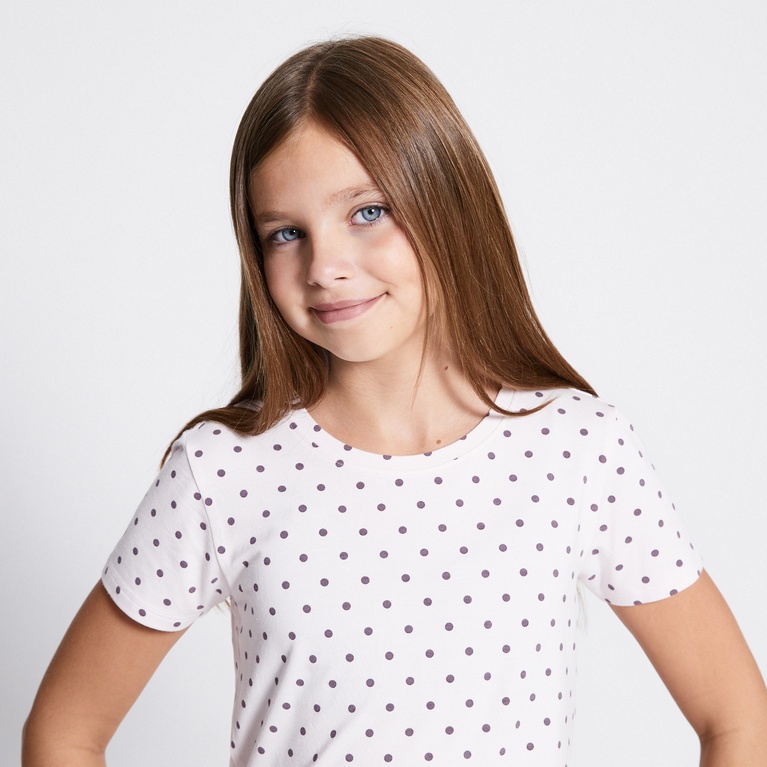 Soft tee "Hannie printed star" Light Pink
